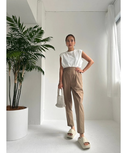 TRUNC(トランクエイティーエイト)の「Ice Touch French Sleeve Tee(タンクトップ・レディース・アイボリー/ブラック・FREE)」の16枚目の写真