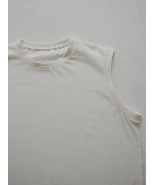 TRUNC(トランクエイティーエイト)の「Ice Touch French Sleeve Tee(タンクトップ・レディース・アイボリー/ブラック・FREE)」の19枚目の写真