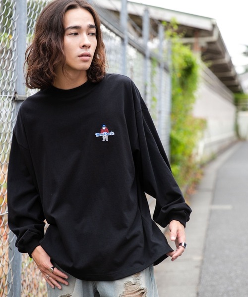 BENDAVIS Tシャツ　ブラック ブラック BENDAVIS(ベンデイビス)バリアスモチーフヴィンテージ