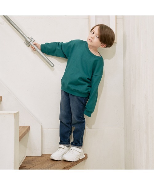 b・ROOM(ビールーム)の「のびらくデニムパンツ(デニムパンツ・キッズ・ネイビー/ブラック・100cm/130cm/110cm/140cm/120cm/150cm)」の6枚目の写真