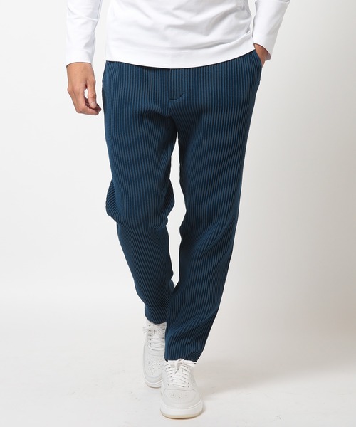 【セール】たて畝ニットジャージイージーパンツ＜セットアップ対応＞（スラックス）｜MEN'S BIGI（メンズビギ）