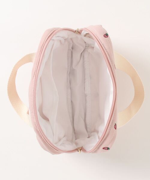 petit main（プティマイン）の「総柄刺繍マルチポーチ（その他ベビー用品・キッズ・ライトピンク/アイボリー/ライトグリーン・FREE）」の6枚目の写真