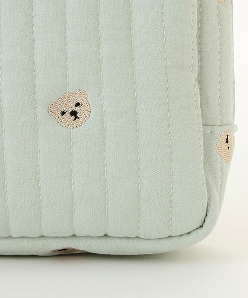 petit main（プティマイン）の「総柄刺繍マルチポーチ（その他ベビー用品・キッズ・ライトピンク/アイボリー/ライトグリーン・FREE）」の15枚目の写真