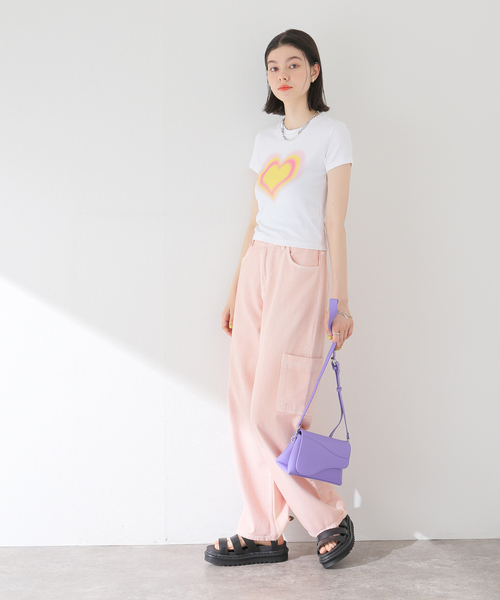 JOINT WORKS(ジョイントワークス)の「ハートロゴTシャツ(Tシャツ/カットソー・レディース・ホワイト/パープル/ブルー系その他・FREE)」の7枚目の写真