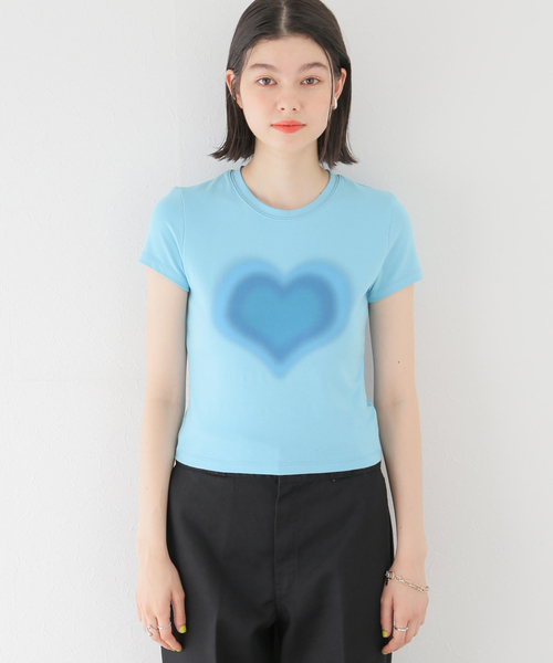 JOINT WORKS(ジョイントワークス)の「ハートロゴTシャツ(Tシャツ/カットソー・レディース・ホワイト/パープル/ブルー系その他・FREE)」の8枚目の写真
