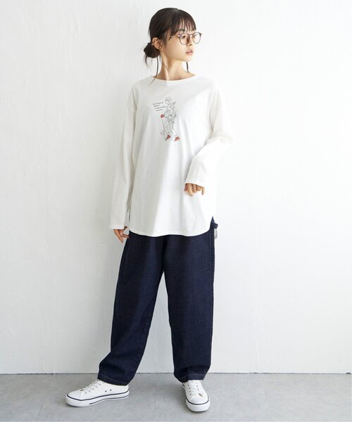 LBC(エルビーシー)の「GIRLプリントロンT(Tシャツ/カットソー・レディース・ホワイト/チャコールグレー/ベージュ/その他35・M/L)」の20枚目の写真