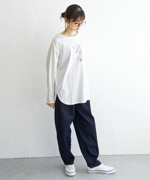 LBC(エルビーシー)の「GIRLプリントロンT(Tシャツ/カットソー・レディース・ホワイト/チャコールグレー/ベージュ/その他35・M/L)」の21枚目の写真