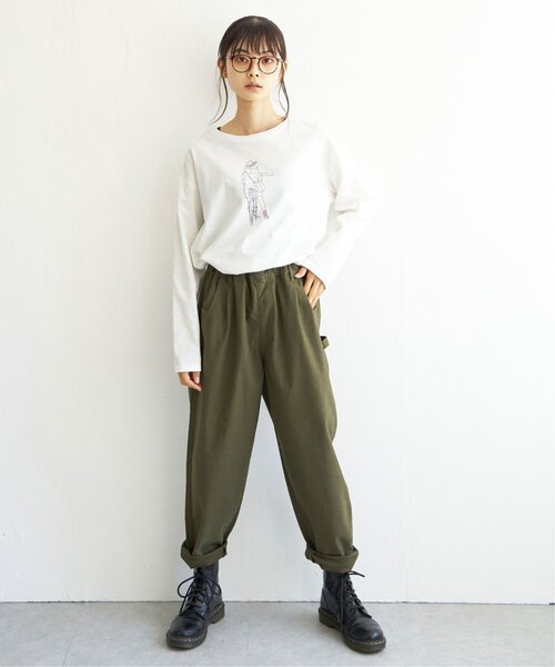 LBC(エルビーシー)の「GIRLプリントロンT(Tシャツ/カットソー・レディース・ホワイト/チャコールグレー/ベージュ/その他35・M/L)」の22枚目の写真
