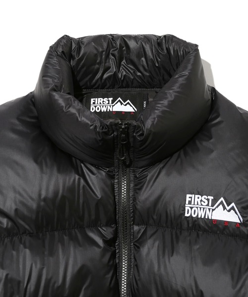 FIRST DOWN(ファーストダウン)の「FIRST DOWN/ファーストダウン LIGHT BUBBLE DOWN JACKET/ライトバブルダウンジャケット(ダウンジャケット/コート・メンズ・ブラック・M/L/XL)」の3枚目の写真