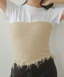 ACYM | Mix fringe bare トップ(チューブトップ)