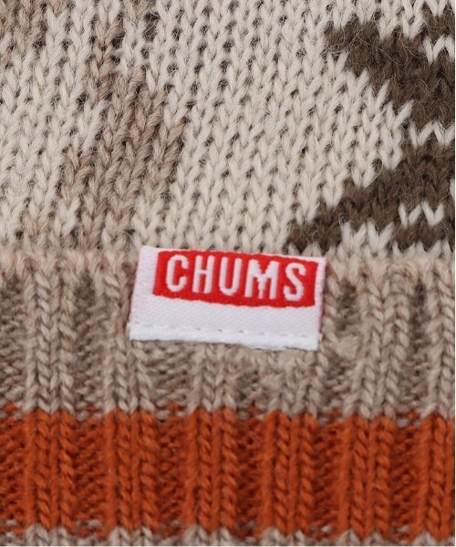 CHUMS（チャムス）の「【CHUMS】Booby Snow Knit Cap（ニットキャップ/ビーニー・メンズ・ネイビー/ベージュ・FREE）」の8枚目の写真