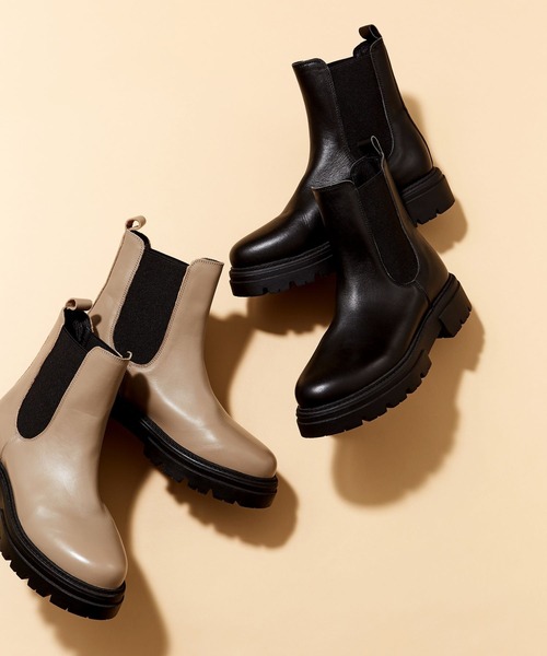 Mazell(マゼル)の「Mazell / 撥水加工Bメタルブーツ(ブーツ・レディース・キナリ/キャメル/ブラック・35/36/37/38/39)」の6枚目の写真