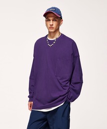 ビッグシルエットフェイクレイヤードロンT