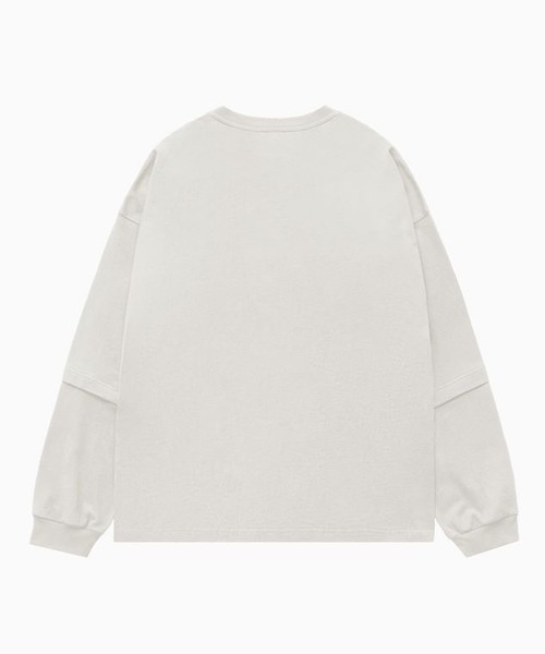 CORPUS TOKYO(コーパス トーキョー)の「ビッグシルエットフェイクレイヤードロンT(Tシャツ/カットソー・メンズ・グリーン/パープル/ライトグレー/イエロー/ホワイト/ブラック・3/1/2)」の19枚目の写真