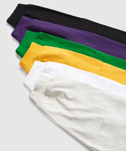 CORPUS TOKYO(コーパス トーキョー)の「ビッグシルエットフェイクレイヤードロンT(Tシャツ/カットソー・メンズ・グリーン/パープル/ライトグレー/イエロー/ホワイト/ブラック・3/1/2)」の12枚目の写真