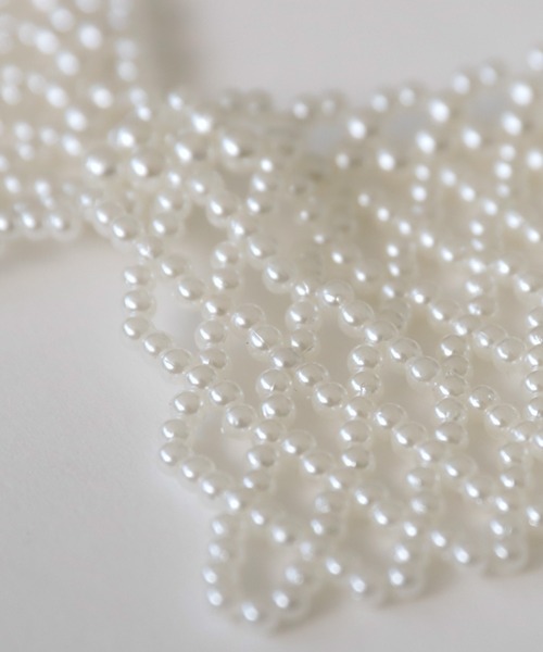 antiqua（アンティカ）の「ビーズ付け襟（付け襟・キッズ・ブラック/アイボリー・FREE）」の21枚目の写真