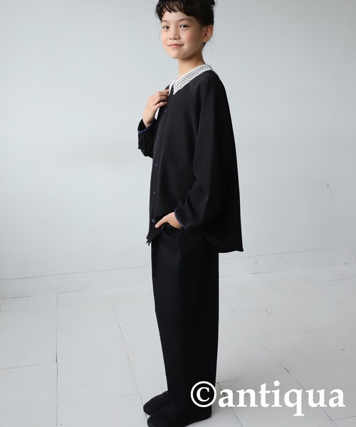 antiqua（アンティカ）の「ビーズ付け襟（付け襟・キッズ・ブラック/アイボリー・FREE）」の8枚目の写真