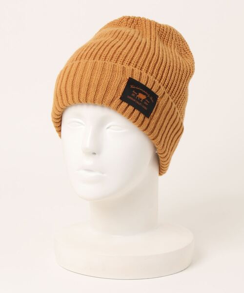 Ruben（ルーベン）の「WAPPEN RIB WATCH／ワッペンリブワッチ（ニットキャップ/ビーニー・レディース・ブラック/ベージュ/グレー/グリーン/アイボリー/マスタード・FREE）」の6枚目の写真