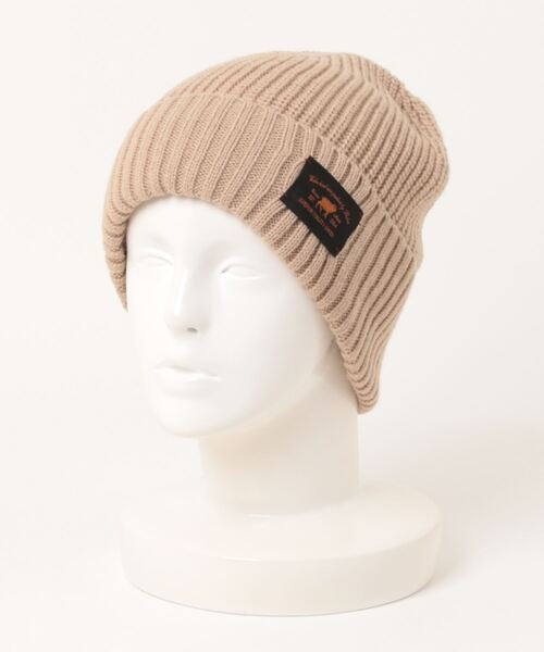 Ruben（ルーベン）の「WAPPEN RIB WATCH／ワッペンリブワッチ（ニットキャップ/ビーニー・レディース・ブラック/ベージュ/グレー/グリーン/アイボリー/マスタード・FREE）」の8枚目の写真