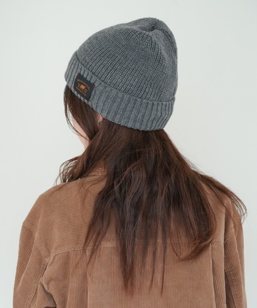 Ruben（ルーベン）の「WAPPEN RIB WATCH／ワッペンリブワッチ（ニットキャップ/ビーニー・レディース・ブラック/ベージュ/グレー/グリーン/アイボリー/マスタード・FREE）」の11枚目の写真