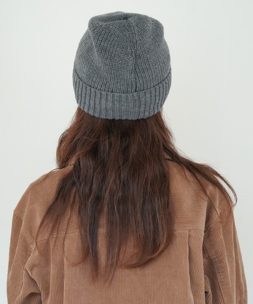 Ruben（ルーベン）の「WAPPEN RIB WATCH／ワッペンリブワッチ（ニットキャップ/ビーニー・レディース・ブラック/ベージュ/グレー/グリーン/アイボリー/マスタード・FREE）」の14枚目の写真
