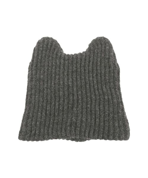 jouetie（ジュエティ）の「キャットイヤーニットキャップ（ニットキャップ/ビーニー・レディース・イエロー/アイボリー/ブラック・FREE）」の11枚目の写真
