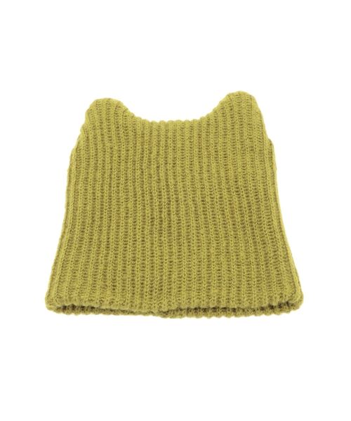 jouetie（ジュエティ）の「キャットイヤーニットキャップ（ニットキャップ/ビーニー・レディース・イエロー/アイボリー/ブラック・FREE）」の10枚目の写真