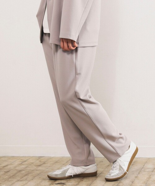 B:MING by BEAMS(ビーミングバイビームス)の「B:MING by BEAMS / ダブルフェイス 梨地 1タック イージーパンツ(セットアップ対応)(その他パンツ・メンズ・ネイビー/ライトグレー/ブラック・X-LARGE/MEDIUM/SMALL/LARGE)」の6枚目の写真