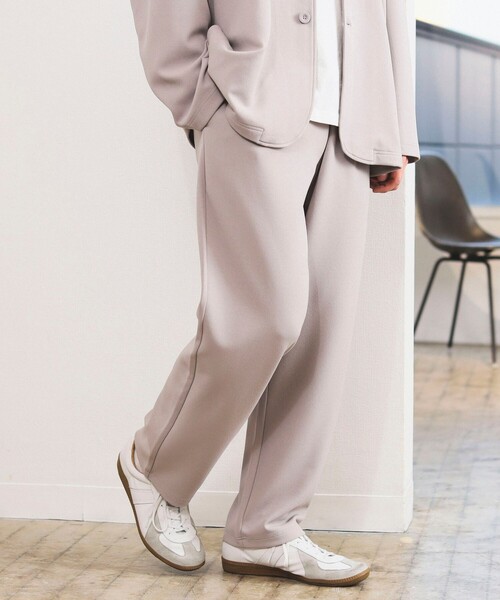 B:MING by BEAMS(ビーミングバイビームス)の「B:MING by BEAMS / ダブルフェイス 梨地 1タック イージーパンツ(セットアップ対応)(その他パンツ・メンズ・ネイビー/ライトグレー/ブラック・X-LARGE/MEDIUM/SMALL/LARGE)」の7枚目の写真