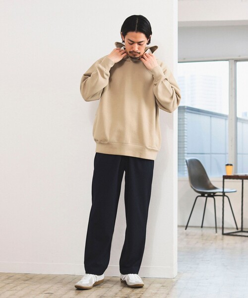 B:MING by BEAMS(ビーミングバイビームス)の「B:MING by BEAMS / ダブルフェイス 梨地 1タック イージーパンツ(セットアップ対応)(その他パンツ・メンズ・ネイビー/ライトグレー/ブラック・X-LARGE/MEDIUM/SMALL/LARGE)」の15枚目の写真