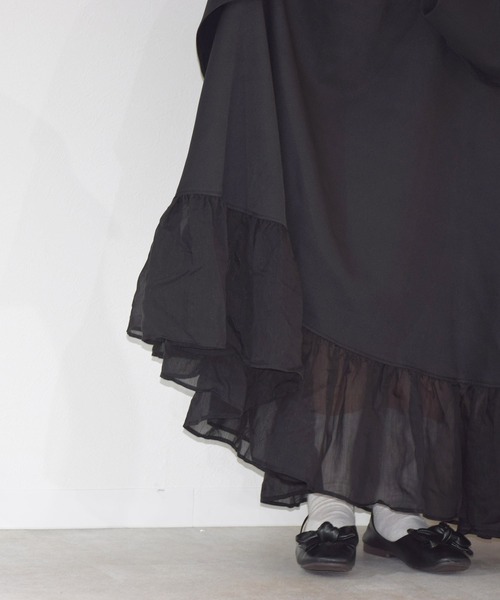 apres jour by あかちゃす（アプレジュールバイアカチャス）の「【あかちゃすコラボアイテム】フレアワンピース【ZOZOTOWN限定アイテム】（ワンピース・レディース・オレンジ/ベージュ/ブラック・フリー/X-LARGE）」の18枚目の写真