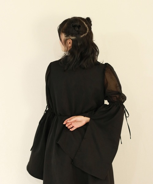 apres jour by あかちゃす（アプレジュールバイアカチャス）の「【あかちゃすコラボアイテム】フレアワンピース【ZOZOTOWN限定アイテム】（ワンピース・レディース・オレンジ/ベージュ/ブラック・フリー/X-LARGE）」の16枚目の写真