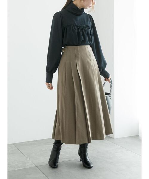 Te chichi（テチチ）の「サテンハイネックブラウス（シャツ/ブラウス・レディース・グレー/ネイビー/オリーブ・F）」の8枚目の写真