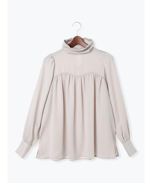 Te chichi（テチチ）の「サテンハイネックブラウス（シャツ/ブラウス・レディース・グレー/ネイビー/オリーブ・F）」の16枚目の写真