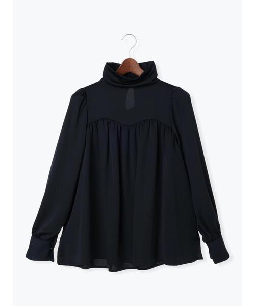 Te chichi（テチチ）の「サテンハイネックブラウス（シャツ/ブラウス・レディース・グレー/ネイビー/オリーブ・F）」の17枚目の写真