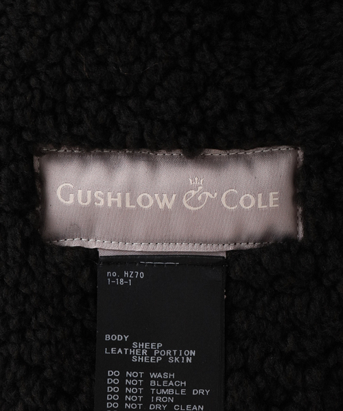 GUSHLOW&COLE(ガシュロウアンドコール)の「【GUSHLOW&COLE/ガシュロウアンドコール】SHEARLING MIDI コート(ムートンコート・レディース・ブラウン・FREE)」の4枚目の写真