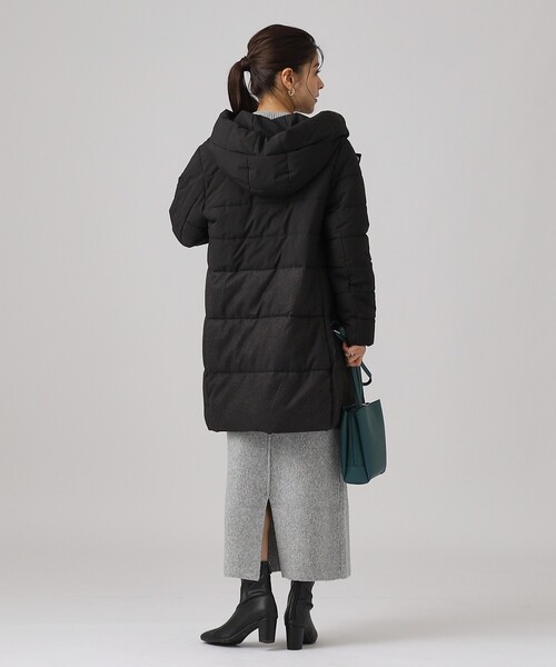 DRESKIP（ドレスキップ）の「◆切替 ファイバー中綿ダウンコート【SHOO WARM/撥水】（その他アウター・レディース・サンドベージュ/ブラック・02/03/04）」の5枚目の写真