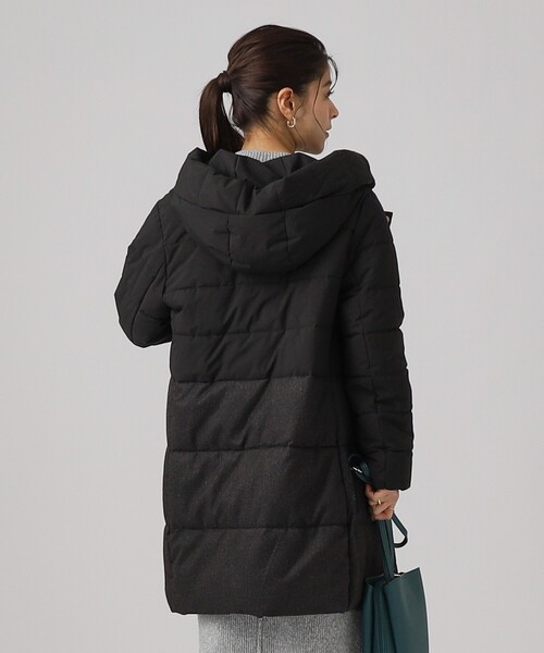 DRESKIP（ドレスキップ）の「◆切替 ファイバー中綿ダウンコート【SHOO WARM/撥水】（その他アウター・レディース・サンドベージュ/ブラック・02/03/04）」の8枚目の写真