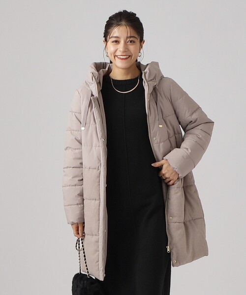 DRESKIP（ドレスキップ）の「◆切替 ファイバー中綿ダウンコート【SHOO WARM/撥水】（その他アウター・レディース・サンドベージュ/ブラック・02/03/04）」の11枚目の写真