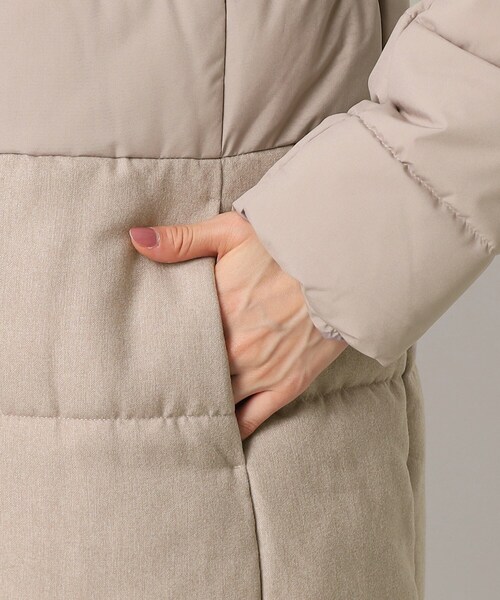 DRESKIP（ドレスキップ）の「◆切替 ファイバー中綿ダウンコート【SHOO WARM/撥水】（その他アウター・レディース・サンドベージュ/ブラック・02/03/04）」の14枚目の写真