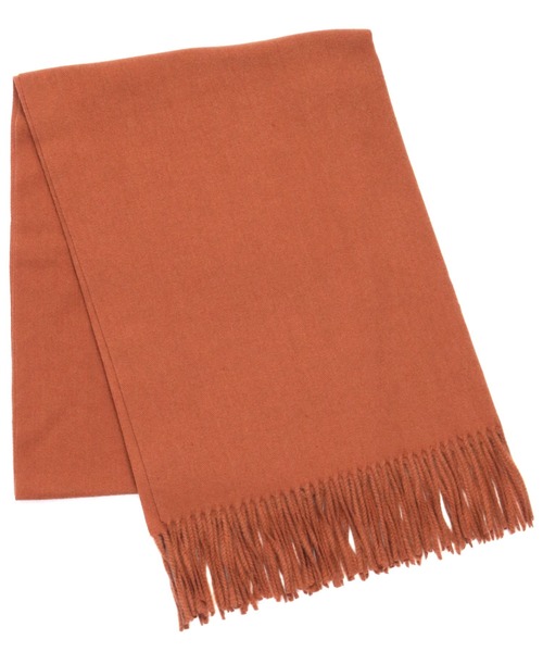 TOKYO SHIRTS（トウキョウシャツ）の「カシミヤタッチストール（ストール/ショール・レディース・オレンジ/グレー/ブルー/ホワイト・FREE）」の4枚目の写真