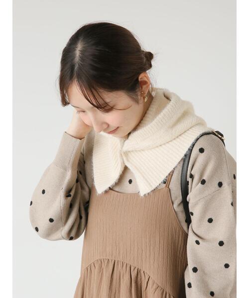 Te chichi TERRASSE(テチチテラス)の「シャギーバラクラバ(ハット・レディース・チャコールグレー/オフホワイト・F)」の1枚目の写真