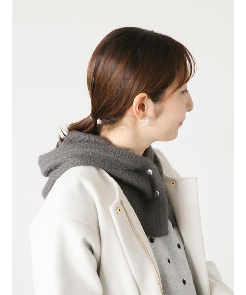 Te chichi TERRASSE(テチチテラス)の「シャギーバラクラバ(ハット・レディース・チャコールグレー/オフホワイト・F)」の2枚目の写真