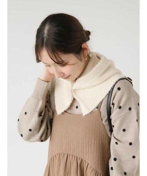 Te chichi TERRASSE(テチチテラス)の「シャギーバラクラバ(ハット・レディース・チャコールグレー/オフホワイト・F)」の14枚目の写真