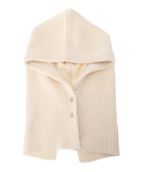 Te chichi TERRASSE(テチチテラス)の「シャギーバラクラバ(ハット・レディース・チャコールグレー/オフホワイト・F)」の10枚目の写真