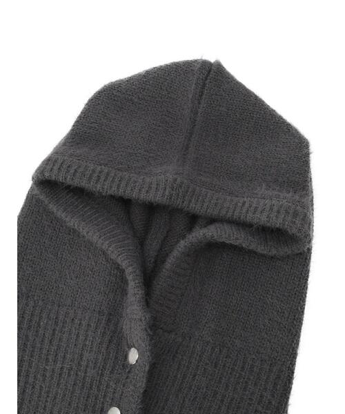 Te chichi TERRASSE(テチチテラス)の「シャギーバラクラバ(ハット・レディース・チャコールグレー/オフホワイト・F)」の6枚目の写真