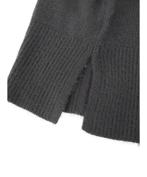 Te chichi TERRASSE(テチチテラス)の「シャギーバラクラバ(ハット・レディース・チャコールグレー/オフホワイト・F)」の4枚目の写真