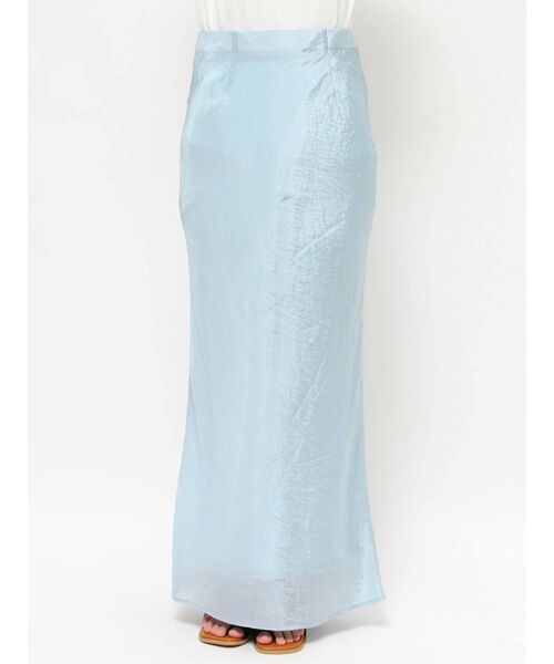 Ungrid(アングリッド)の「フィットサテンスカート(スカート・レディース・アイボリー/ブルー・SMALL/MEDIUM)」の22枚目の写真