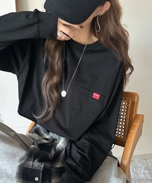 Java(ジャバ)の【ロンT登場!】《JaVa ジャバコラボ》シンプルなのに格上げ。綿100%シルケット素材裾ドロストオーバーサイズTシャツ(半袖)(長袖)(Tシャツ/カットソー)