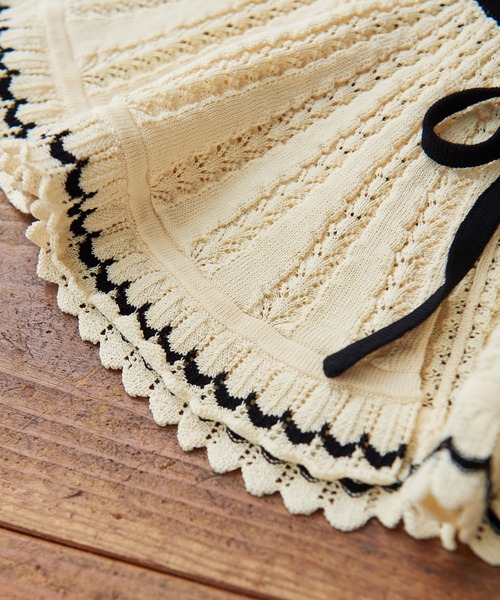 CHILD WOMAN（チャイルドウーマン）の「☆強撚綿 透かし編み付け襟（付け襟・レディース・アイボリー・FREE）」の15枚目の写真